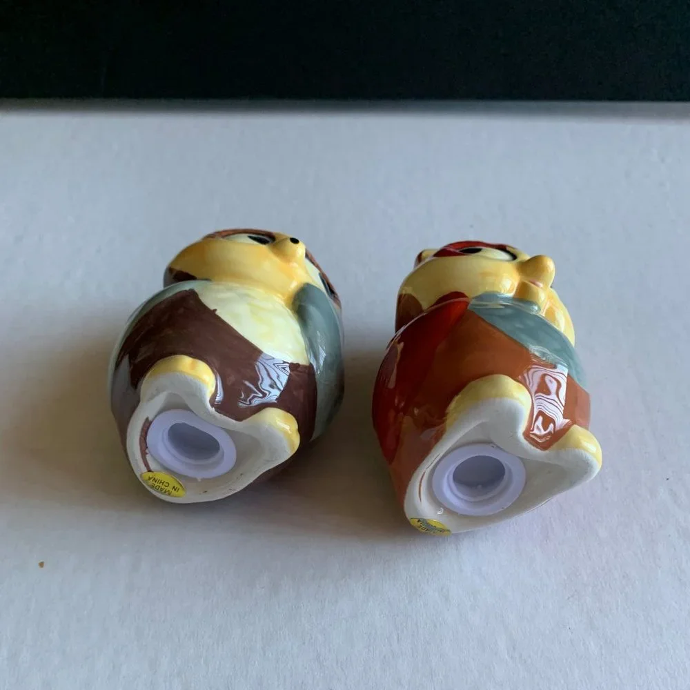 Pfaltzgraff Collectables Hand Painted Sculpted Owl Salt & Pepper Shakers NEW - Picture 6 of 7